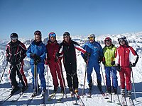 Skiing at the Marmolada<br />20th march 2011