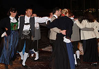 Auftritt open-air in Wolkenstein<br />2004